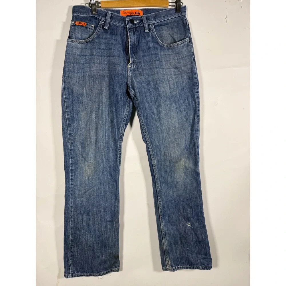 Wrangler 20X FR Flame Resistant Blue Jeans Mens Size 32x32 HRC2 Workwear Denim
